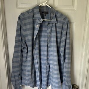 Vince Blue Striped Casual Button Down Shirt